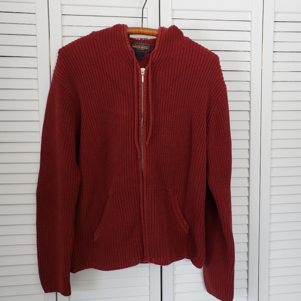 Woolrich zip up sweater